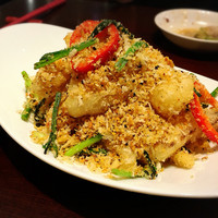 過門香 點 有楽町イトシア店 - 海老と野菜のスパイシーガーリック炒め