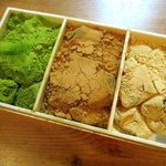 藤菜美 - わらび餅三色(抹茶、黒糖、白)！(2016,01/17)