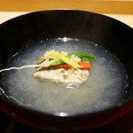 牡蠣真丈の霙椀