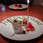 cucina Wada - 2016年1月再訪：デザート Birthday Ver.☆
