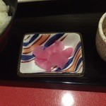 田無個室の美味 桜の藩 - お新香。