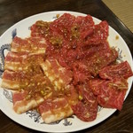 Ishiyaki Yakiniku Juen - 豚カルビ・牛カルビ・牛ロース