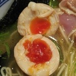 麺や而今 - レジェンド オブ 而今・半熟味付け煮玉子増し(2016/1)