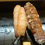 Sushi Hourai - 甘海老とシャコ