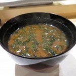 寿司処 あさひ奈 - お試し五貫の赤出汁