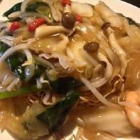 過門香 丸の内トラストタワー店 - 海鮮五目あんかけ固焼そば