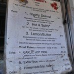 Giovanni's Shrimp Truck - メニュー