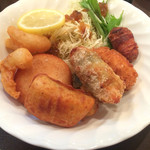 よねさん - よねさんの揚げ物盛り合わせ・ハーフ＜2016年1月再訪＞