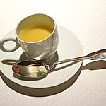 レフェルヴェソンス - L’apaisement~Crème d’œuf consommé de faisan & jus de shijimii, prune salée（2016.Jan)