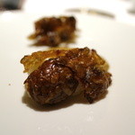 レフェルヴェソンス - Topinambour croquant, moule fumée, sauce au fromage Comté（2016.Jan)