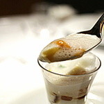 レフェルヴェソンス - ぼたん海老、雲丹、カリフラワー / みかん、ビール（2016.Jan)