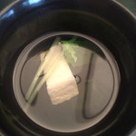 鮨長 - お吸物。今回はちょうど良い塩加減でした(*^^*)
