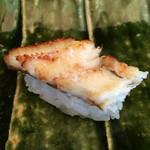 鮨長 - 柚子の香り、塩でいただくカリッふわ〜な穴子♡