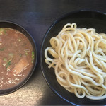 無鉄砲つけ麺無極 - 豚骨つけ麺 中盛り 玉子 930円