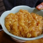 すき焼･鍋物 なべや - 鶏みんちは中鉢にどっさり