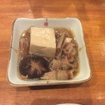 網焼き にのみや - すき焼風肉豆腐(お通し)