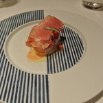 リストランテ カノフィーロ - 水牛のモッツアレラと苺、生ハム