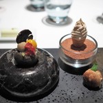 レストランエール - アミューズ　フォアグラのソフトクリームが美味しい