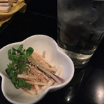 庄司 - お通し、浜防風の酢みそ