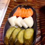 ちゃんこ芝松 - 2016/01_メニューおしんこ