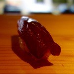 ［2016/01］(昼)おまかせにぎり(6480円)・紀州勝浦産赤身の握り