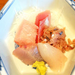 魚がし食堂 - お魚ランチ (平日限定) 815円 の刺身