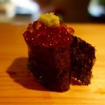 寿し おおはた - ［2016/01］(昼)おまかせにぎり(6480円)・いくらの軍艦巻き