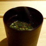 寿し おおはた - ［2016/01］(昼)おまかせにぎり(6480円)・赤出汁