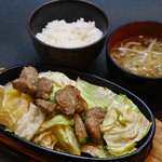 博多拉坦麺まるたん - 鉄板焼き定食