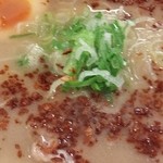 らーめん 三吉 - こがしにんにく醤油ラーメン　アップ