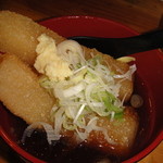 平成大衆酒場　やきとん　じゃんじゃん - これは珍しー「大根の揚げ出し」です。岩手の郷土料理？