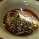 鯵とじゅんさいの酢の物