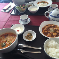 謝朋殿 仙台店 - 2016年1月。坦々麺セット。