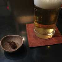 日本橋 やぶ久 - お通しは蕎麦味噌。お土産に500円で売っていた。