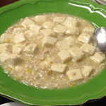 海月食堂 - 白い麻婆豆腐  この風味、個性的（≧∇≦）