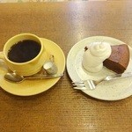 珈琲所ござれ - ケーキセット