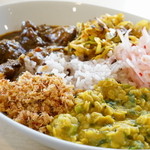 アハサ食堂 - 2016.1 今週のスリランカプレート Mサイズ（1,100円）