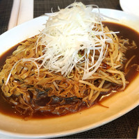 施家菜 - 酒蒸しのソースで和えた老麺