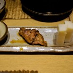 つきじ 文化人 - 五点盛り＝鴨焼き、板わさ