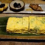 つきじ 文化人 - あおさ海苔の出汁巻き玉子　820円＝16年1月