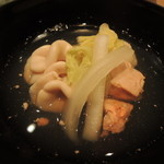 鮨 とかみ - 痛風椀（白子、あん肝、牡蠣）