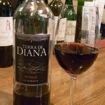 なかむら屋 - テラ・ディ・ダイアナ　仏コルシカ島　ニエルッキオ種　￥７００　珍しいロゼ色の赤ワイン