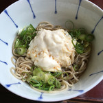 打心蕎庵 - 湯葉の冷たい蕎麦、1650円。