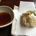 打心蕎庵 - 昼御膳、揚げ物。