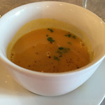 ユリイカ - ランチセット、南瓜のスープ。