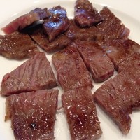 ステーキハウスハマ 六本木本店 - ロースステーキ いい焼き具合