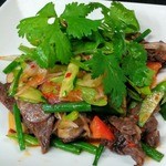 Spicy Yakiniku (Grilled meat) salad Thai style