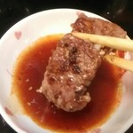 焼肉無印 - 中落ちカルビ  あ～ん(*^^*)