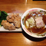 侍 - 無化調醤油ラーメン
            唐揚げ