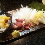 手打ちそば八轟 - 烏賊刺身